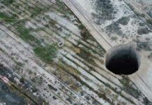 Chile: Investigan socavón de 25 metros de diámetro Chile