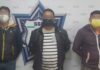Detienen a 3 con aparente droga y arma en Texmelucan Droga