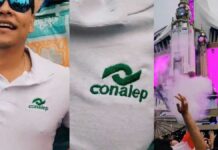 Joven presume uniforme del Conalep en Tomorrowland Joven
