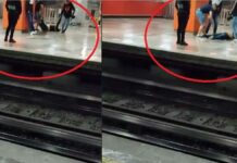 Jóvenes arrastran a su amigo ebrio por el Metro de CDMX Jóvenes
