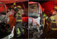 Mujer muere por choque frontal en Amozoc-Perote; hay 11 heridos Mujer
