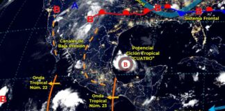 Potencial ciclón tropical Cuatro llegará a México este sábado Potencial