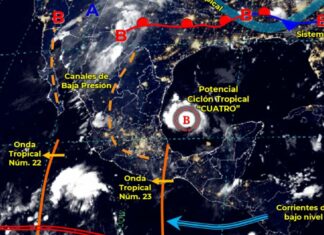Potencial ciclón tropical Cuatro llegará a México este sábado Potencial