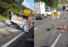 Volcadura deja 3 muertos en la Acatzingo – Ciudad Mendoza volcadura