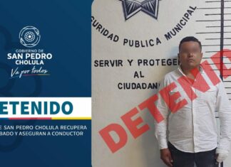 Aseguran vehículo con reporte de robo en Cholula