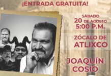 Joaquín Cosío asistirá al “Ciclo de Lecturas, Cuéntame de Atlixco”