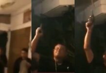 Captan a policía supuestamente ebrio manipulando arma en bar de Texmelucan
