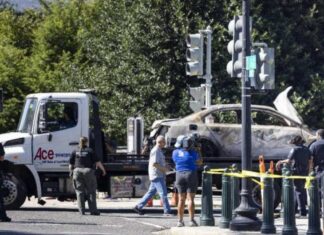 Hombre choca auto cerca de Capitolio y luego se suicida hombre