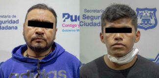 Atrapan a dos hombres por robo a Elektra de la 11 sur Hombres