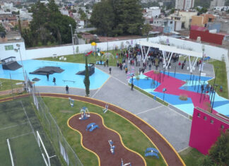 Entregan rehabilitación de Parque en Ignacio Romero Vargas parque