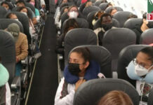 Selección femenil de americano vuela finalmente a Finlandia selección