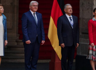 AMLO recibe en Palacio Nacional al presidente alemán Frank-Walter Steinmeier AMLO