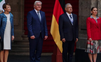 AMLO recibe en Palacio Nacional al presidente alemán Frank-Walter Steinmeier AMLO