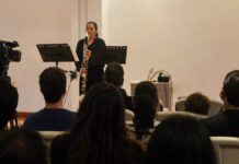 Clarinetista Citlalli Rosas da concierto en la UDLAP Clarinetista