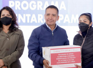 Entrega DIF de San Andrés paquetes alimentarios a 492 mujeres DIF