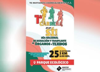ISSSTEP alista carrera “¡Di que sí!” para promover donación de órganos ISSSTEP