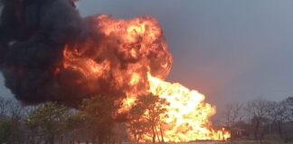Explota gasoducto de Pemex en Huimanguillo, Tabasco Pemex
