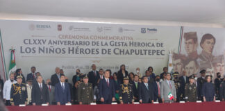 Conmemoran en Puebla 175 aniversario de la defensa del Castillo de Chapultepec Puebla