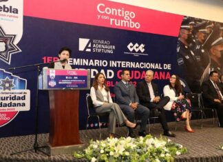Inauguran Seminario de Seguridad Ciudadana en Puebla capital Seminario
