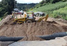 Atienden hundimientos en Tlatlauquitepec y Palmar de Bravo Tlatlauquitepec