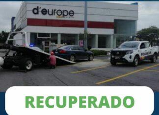 Recuperan auto con reporte de robo en Plaza San Diego