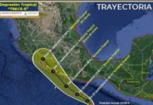 Se forma depresión tropical Trece-E frente a Oaxaca