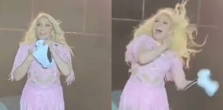 Se le sube una cucaracha a Yuri en pleno concierto