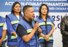 Alcalde de San Andrés Cholula coloca primera piedra de Subcomisaría alcalde