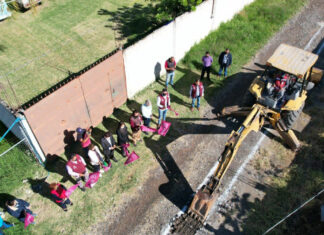 Arranca ampliación de drenaje sanitario en colonia de Atlixco ampliación