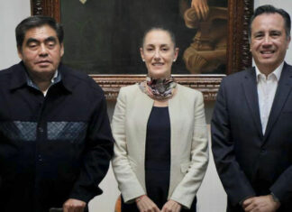 Barbosa celebra reunión con Claudia Sheinbaum y Cuitláhuac García Barbosa