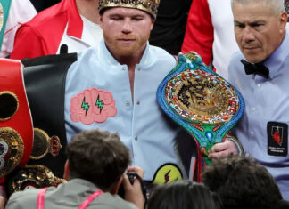 Canelo Álvarez se lesiona durante pelea con Golovkin canelo