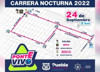¡Checa! Habrá cierres viales por Carrera Nocturna BUAP cierres