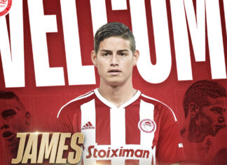Colombiano James Rodríguez firma con el Olympiacos colombiano