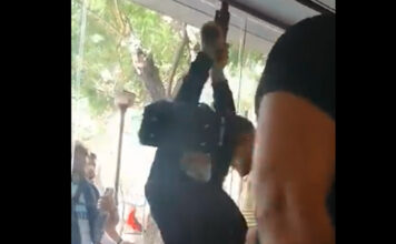 Mujer transmite en vivo asalto a banco en Beirut mujer