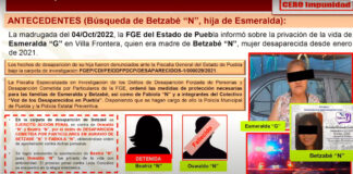 Confirman homicidio de Betzabé, hija desaparecida de Esmeralda Gallardo Betzabé