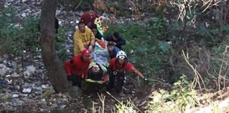 Ebrio cae a una barranca y se fractura la pierna en Amozoc Ebrio