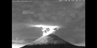Popocatépetl tendrá explosiones de baja intensidad: Segob Popocatépetl