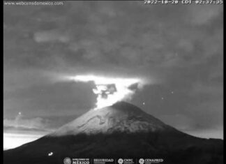 Popocatépetl tendrá explosiones de baja intensidad: Segob Popocatépetl