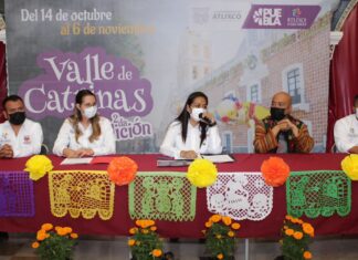 Ariadna Ayala invita a visitar el Valle de Catrinas de Atlixco