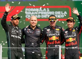 Verstappen gana el GP de México; Checo sube al podio en tercero