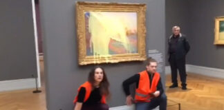 Activistas climáticos lanzan puré de patatas a un Monet en Alemania activistas