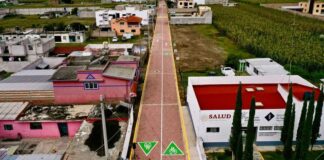 Inauguran dos calles rehabilitadas en San Andrés Cholula adoquinamiento
