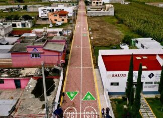 Inauguran dos calles rehabilitadas en San Andrés Cholula adoquinamiento