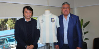 Regresa a Argentina camiseta con la que Maradona ganó México 86 camiseta