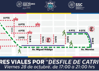 ¡Contémplalo! Habrá cierres en San Pedro Cholula por Desfile de Catrinas cierres