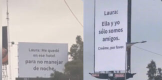 Infiel coloca espectaculares en CDMX para pedir perdón a su novia espectaculares