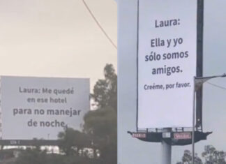 Infiel coloca espectaculares en CDMX para pedir perdón a su novia espectaculares