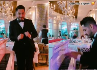 Pianista toca ‘En la radio un cochinero’ en restaurante y se viraliza pianista
