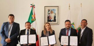 Paola Angon firma acuerdo a favor de productores cholultecas Productores