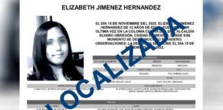 Elizabeth Jiménez es localizada con vida en Pachuca, Hidalgo Elizabeth